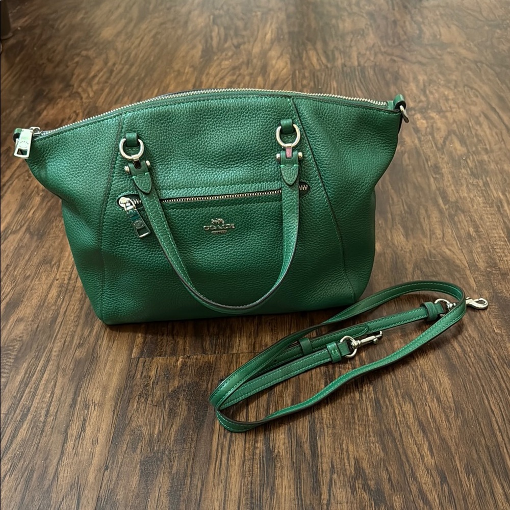 Coach Green Leather Women's Bag